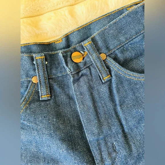 **SOLD** VINTAGE 70s Deadstock Wrangler Super Star Flare Jeans - Picture 3 of 11